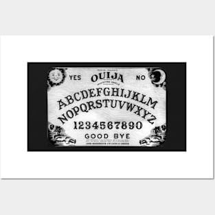 Ouija Board Black And White Posters and Art